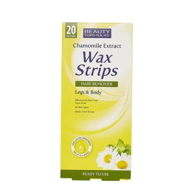 Beauty Formula Wax Strips Chemomile Extract (Yellow Color)  20piece
