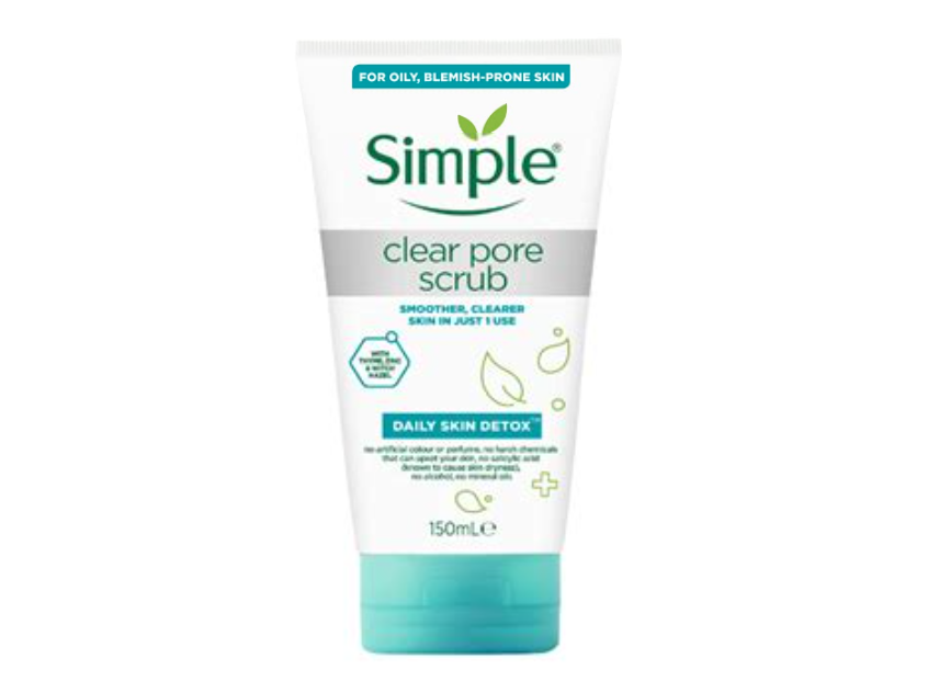 Simple Daily Skin Detox Clear Pore Scrub 150ml