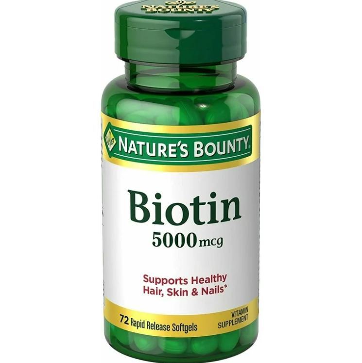 Nature's Bounty Biotin 5000 MCG Liquid Softgel 72