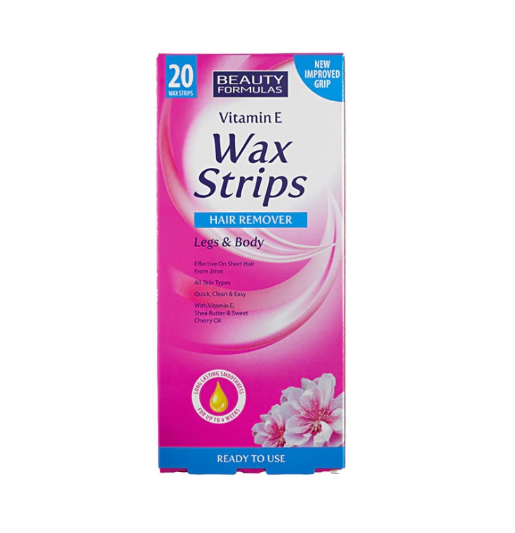 Beauty Formula Wax Strips Pink 20 piece