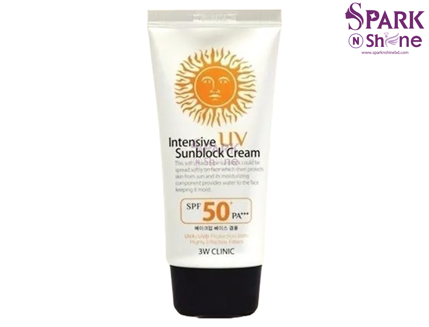 3W Clinic Intensive UV Sunblock Cream SPF 50+ PA+++ 70ml