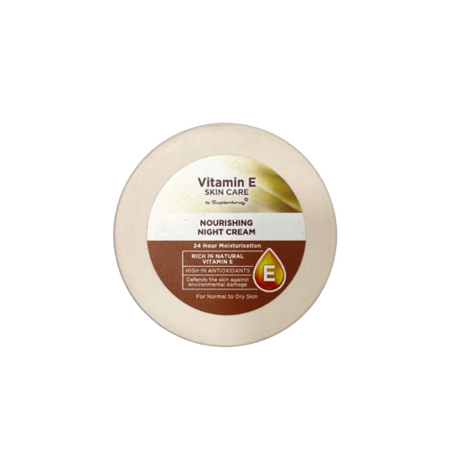 Superdrug Skincare Vitamin E Nourishing Night Cream 100ml For Normal to Dry Skin