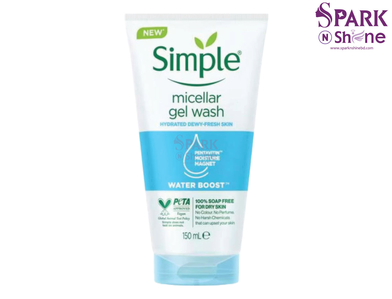 Simple Water Boost Micellar Facial Gel Wash 150ml