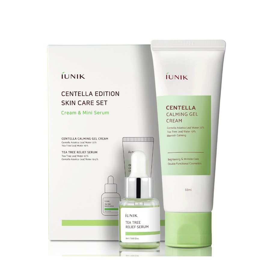 [IUNIK] CENTELLA EDITION SKINCARE SET (60 ML GEL CREAM + 15 ML SERUM)