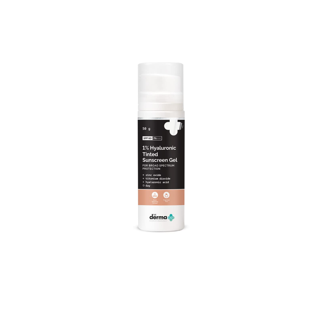 Derma Co 1% Hyaluronic Tinted Sunscreen Gel 50g