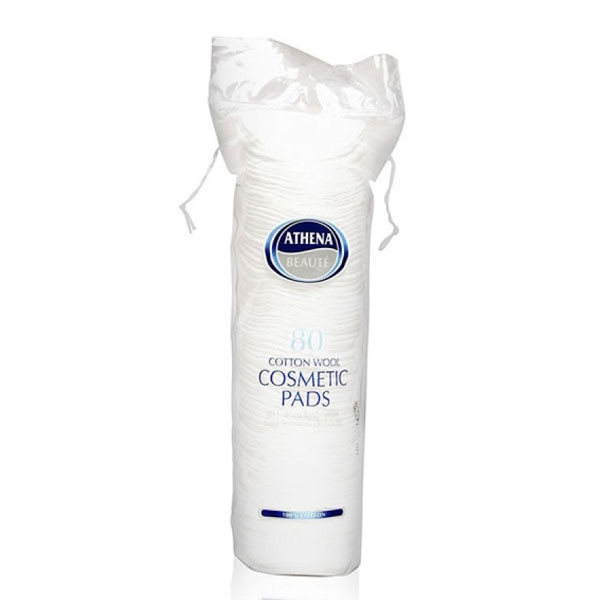 Athena Beaute Cotton Wool Cosmetic Pads 80 pcs