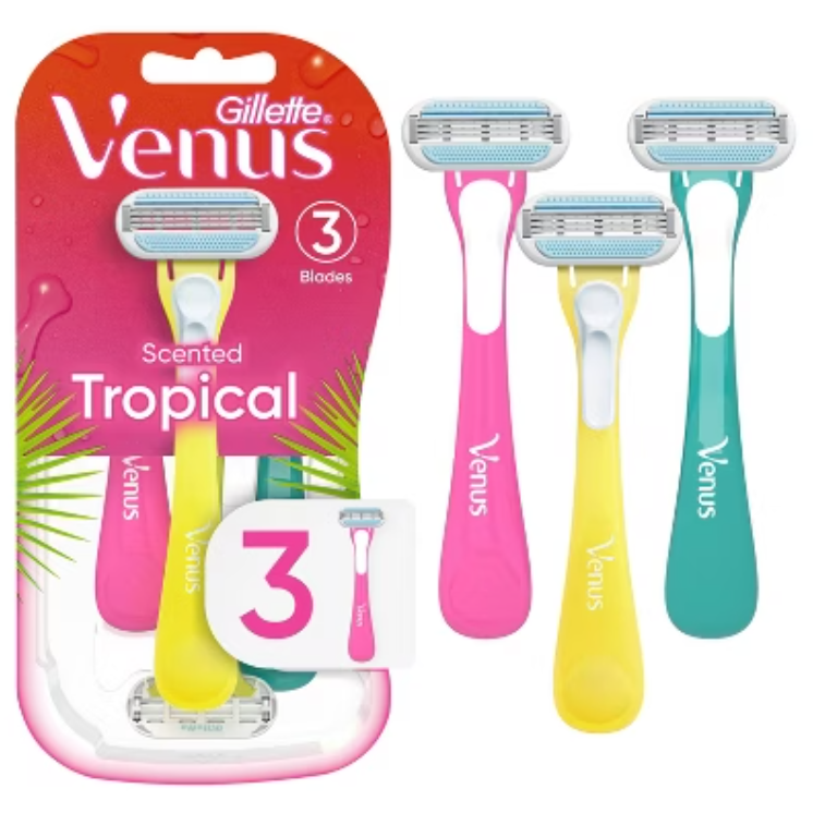 Gillette Venus Tropical Disposable Razors 3 pieces