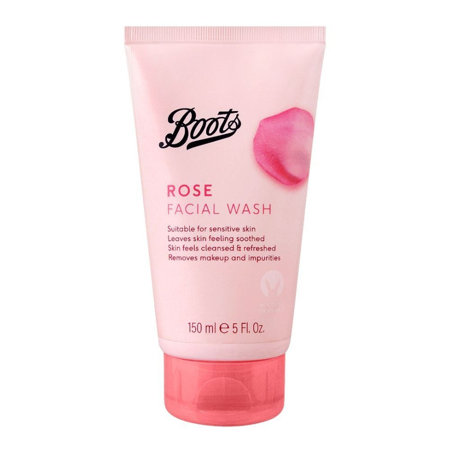 boots rose facial wash 150 ml