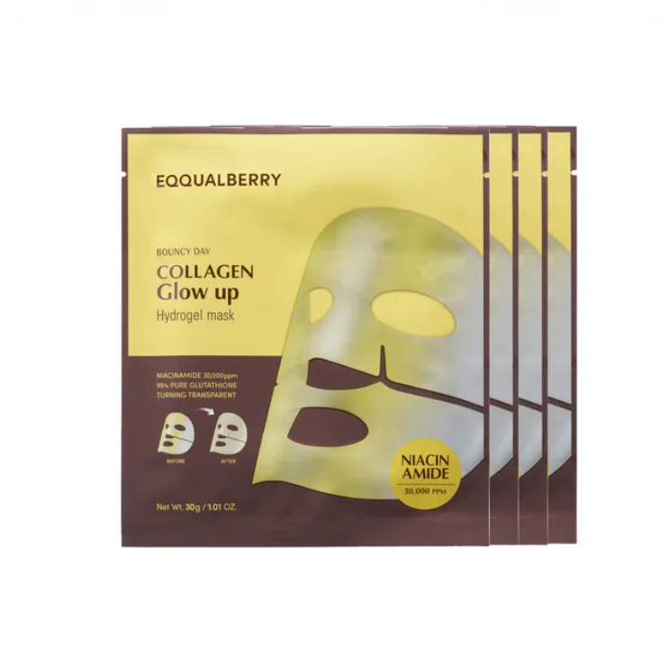 Eqqualberry - Collagen Glow Up Hydrogel Mask [1PCS]