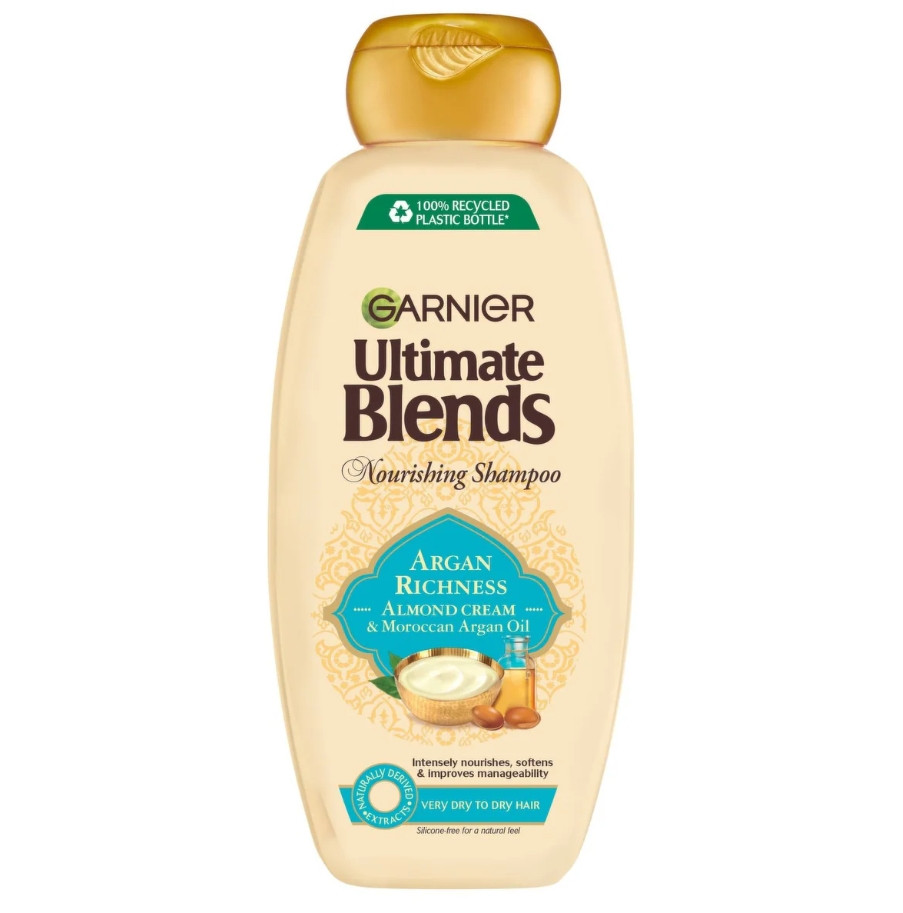 Garnier Ultimate Blends Creamy Nourishing Shampoo Argan Richness Almond Cream 400ml