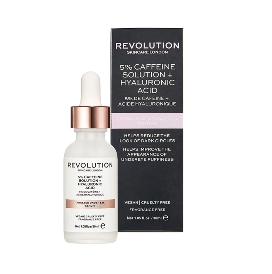 Revolution Skincare 5 Caffeine and Hyaluronic Acid Revitalising Under Eye Serum (30ml)