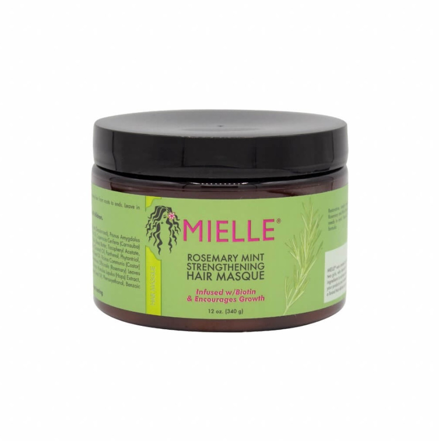 Mielle Organics Rosemary Mint Strengthening Hair Masque Infused w/Biotin - 340g