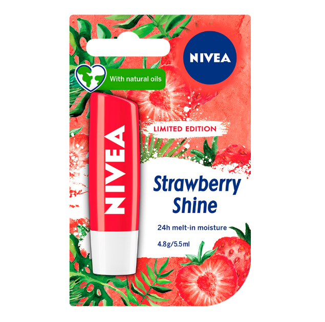 Nivea Lip Care Strawberry Shine
