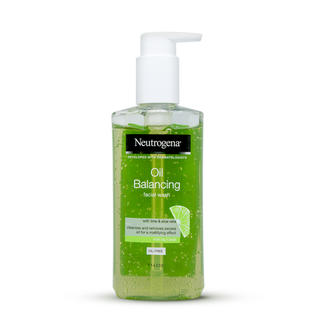 Neutrogena Oil Balancing Facial Wash With Lime & Aloe Vera 200 ml
